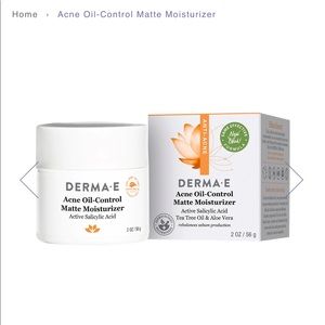 ✅ Derma E acne oil control matte moisturizer